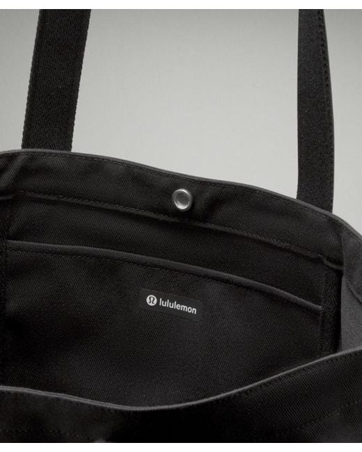 lululemon athletica Black Daily Multi-Pocket Canvas Tote Bag 20L