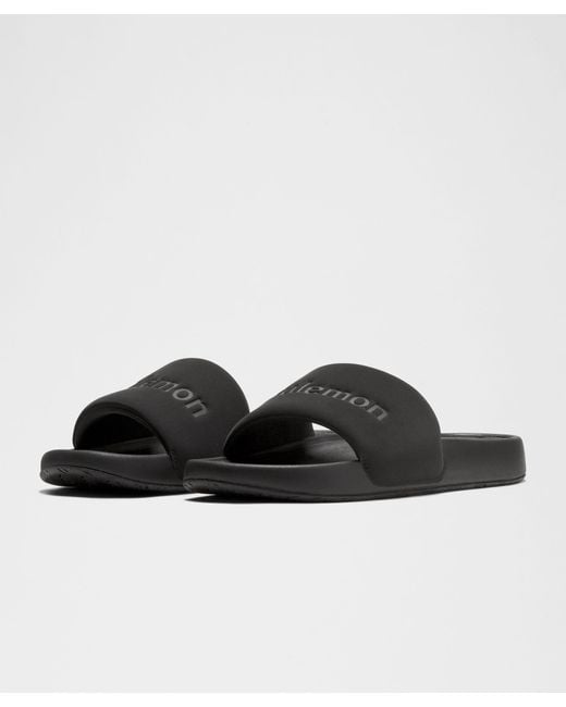 lululemon athletica Black Restfeel Slide