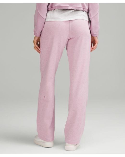 lululemon athletica Pink – Soft Jersey Straight-Leg Mid-Rise Pants Regular – – Size 16