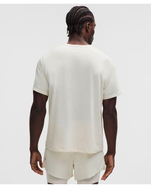 lululemon athletica White Mile Maker Mesh Short-Sleeve T-Shirt for men