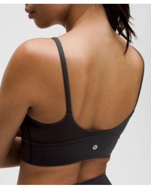 lululemon athletica Black – Focuser High-Neck Sports Bra Light Support, A/B Cup – – Size Large