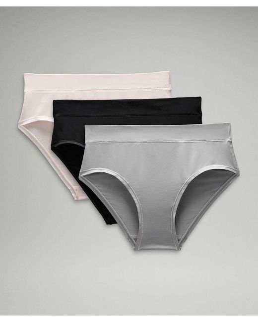 lululemon athletica Gray – Underease High-Rise Bikini Underwear 3 Pack – // –