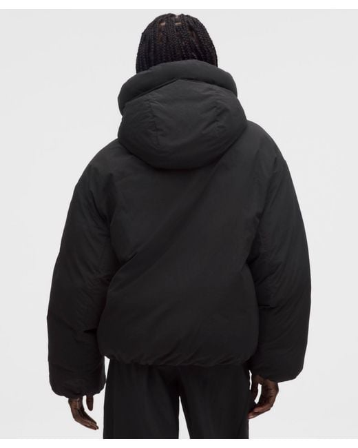 lululemon athletica Black Bubble-Hem 600-Down-Fill Puffer Jacket