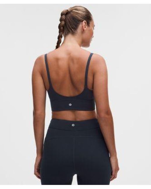 lululemon athletica Blue Focuser Scoop-Neck Bra Nulu