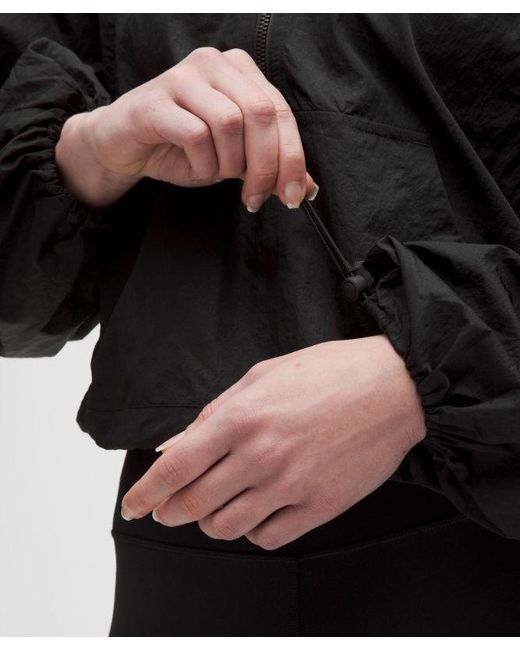 lululemon athletica Black Scuba Cropped Anorak