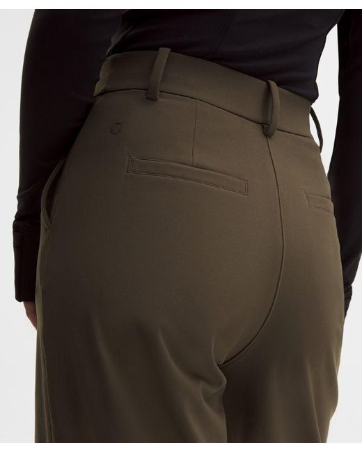lululemon athletica Brown Daydrift High-Rise Straight-Leg Trouser