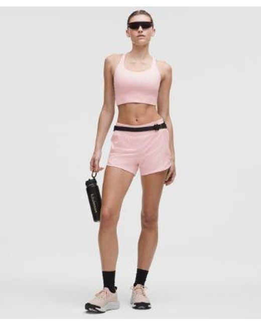 lululemon athletica Pink – Energy Longline Sports Bra Medium Support, B–D Cups – – Size 14
