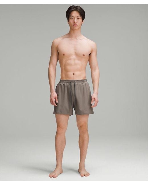 lululemon athletica Gray Pool Shorts 5" Lined for men