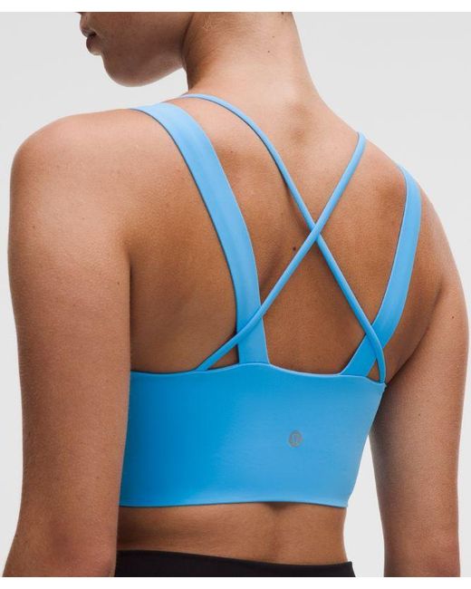 lululemon athletica Blue Like A Cloud Longline Bra