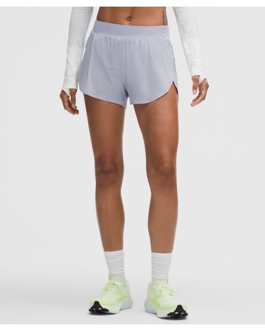 lululemon athletica White Fast And Free High-Rise Classic-Fit Split Short 3"