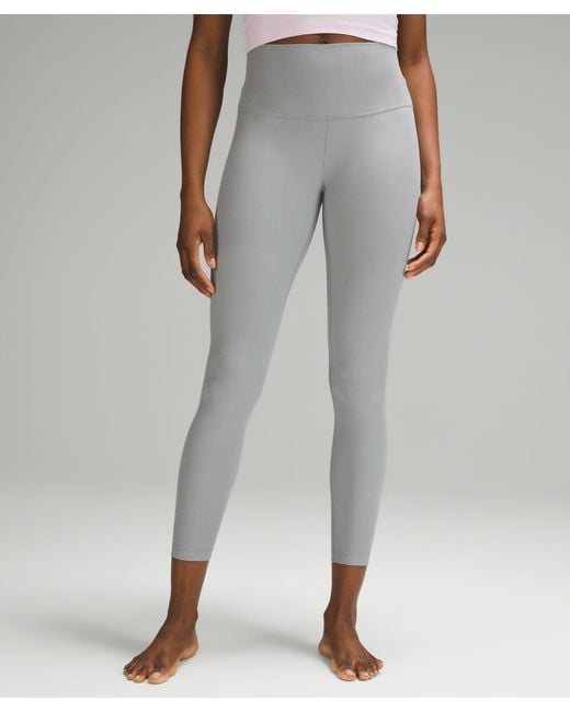 lululemon athletica Gray Align Ribbed High-rise Pants - 28" - Color Grey - Size 0