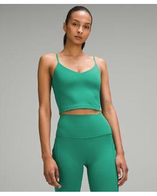 lululemon athletica Green – Align Cropped Cami Tank Top A/B Cup – –