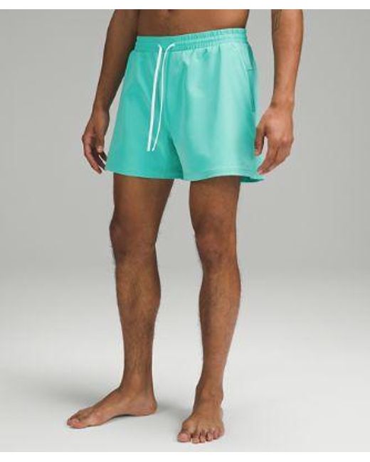 lululemon athletica Blue Pool Shorts 5" Lined for men