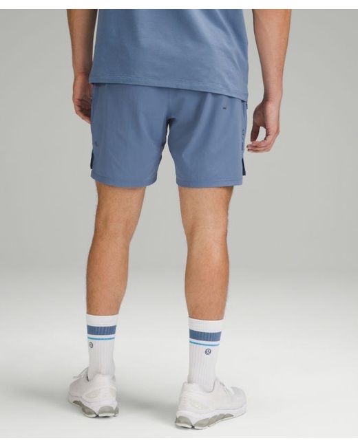 lululemon athletica Blue – License To Train Lined Shorts – 7" – – for men