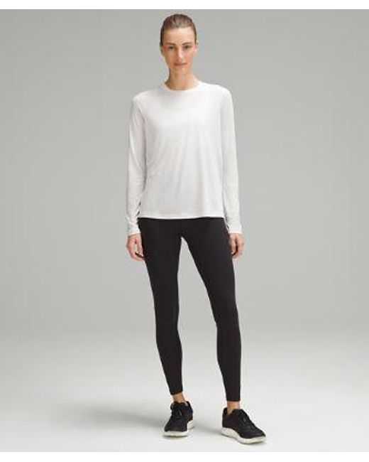 lululemon athletica White – Ultralight Hip-Length Long-Sleeve Shirt – –