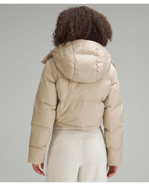 ルルレモン Wunder Puff Super-Cropped Jacket Lululemon Wunder Puff Super-Cropped Jacket - Roasted Brown