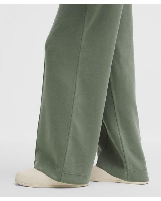 lululemon athletica Green – Brushed Softstreme Pintuck High-Rise Wide-Leg Pants Regular – /Pastel –
