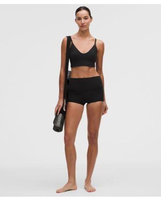 lululemon athletica Black – Focuser Scoop-Neck Sports Bra Nulu Light Support, A/B Cup – – Size Large