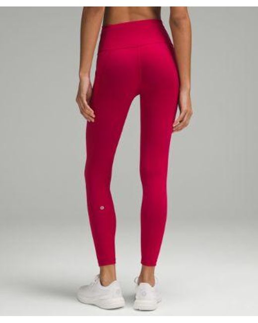 lululemon athletica Pink – Wunder Train High-Rise Tight Leggings With Pockets – 25" – – Size 4