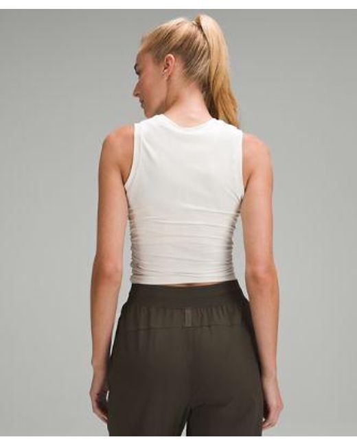 lululemon athletica Gray License To Train Tight-fit Tank Top