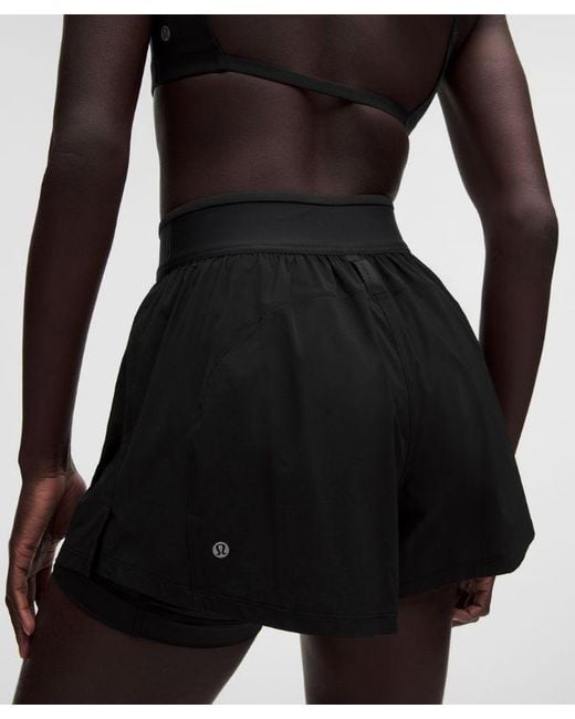 lululemon athletica Black License To Train Super-High-Rise Lined Short 3.5"