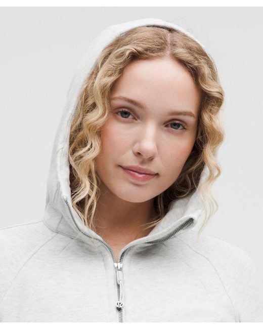 lululemon athletica Gray – Scuba Full-Zip Hoodie – Color Light/ – Size 16