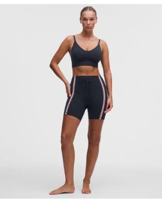 lululemon athletica Blue Focuser Scoop-Neck Bra Nulu