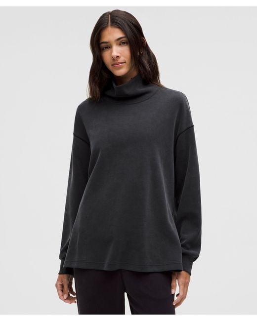 lululemon Oversized Funnel Neck Pullover Sweater in Black Lyst