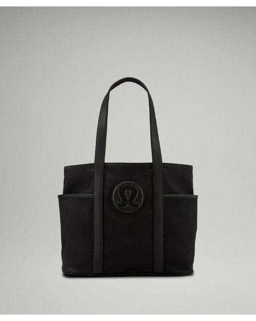 lululemon athletica Black Daily Multi-Pocket Canvas Tote Bag 20L
