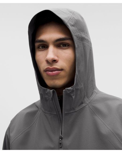 lululemon athletica Gray Stretch Glyde Waterproof Jacket for men