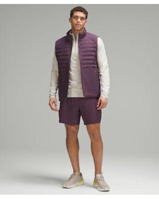 lululemon athletica Purple Down For It All Vest for men