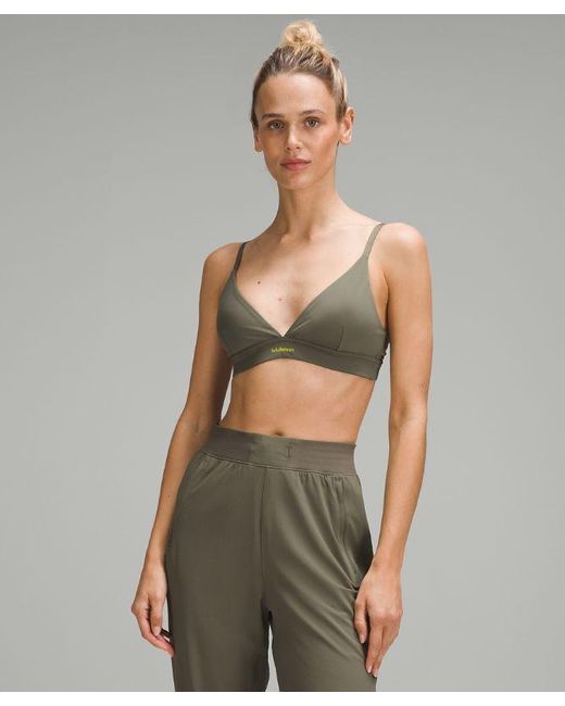 lululemon athletica Green License To Train Triangle Bra Light Support, A/b Cup