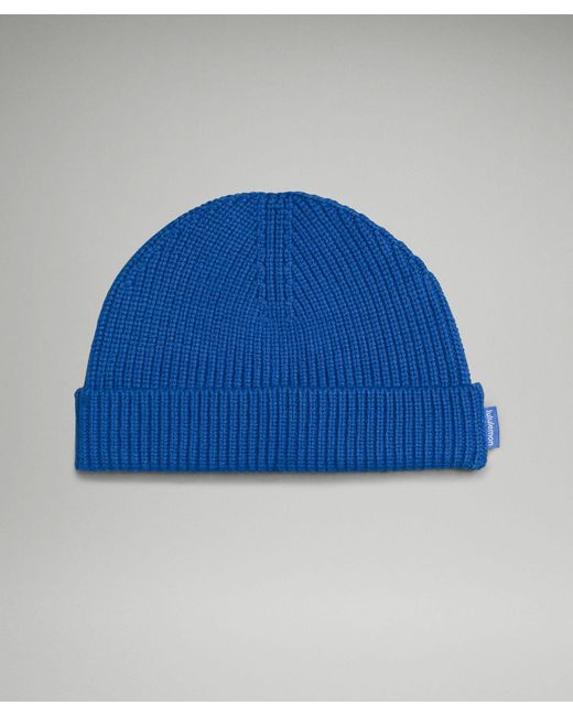 lululemon athletica Close-fit Ribbed Knit Beanie Hat - Wool-blend - Color Blue - Size S/m