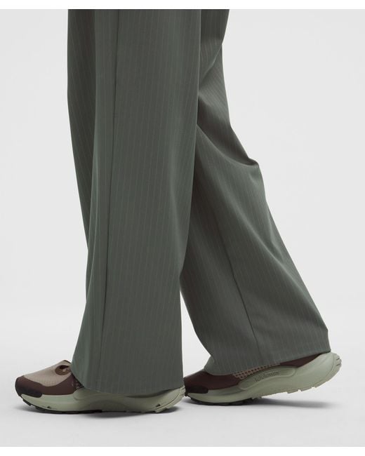 lululemon athletica Gray Daydrift High-Rise Wide-Leg Trouser