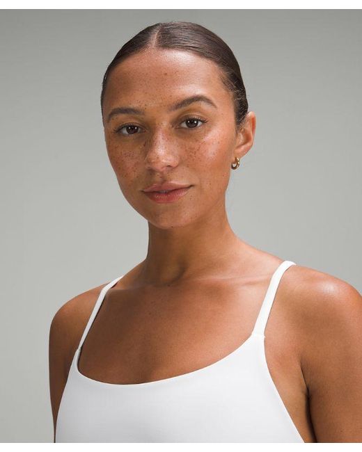 lululemon athletica Gray Wunder Train Strappy Racer Bra Light Support, A/b Cup