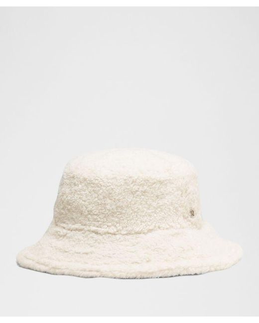 lululemon athletica Brown – Boucle Fleece Reversible Bucket Hat – – Size Large/Xl