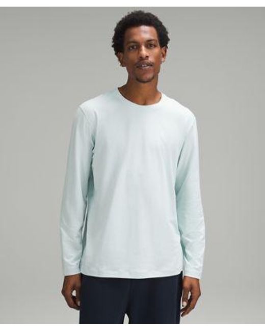 lululemon athletica Gray – Soft Jersey Long-Sleeve Shirt – – for men