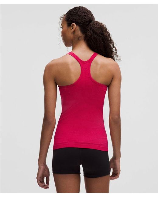 lululemon athletica Red – Ebb To Street Tank Top Light Support, B/C Cup – – Size 16