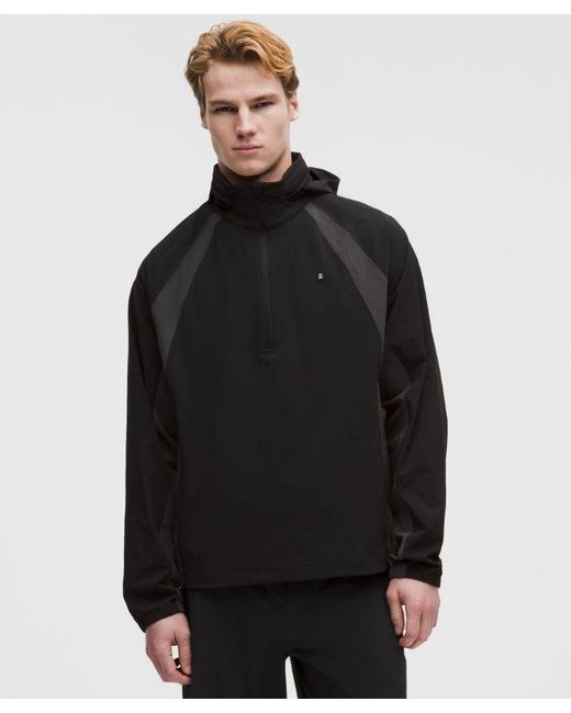 lululemon athletica Black Water-Repellent Golf Half-Zip Pullover for men