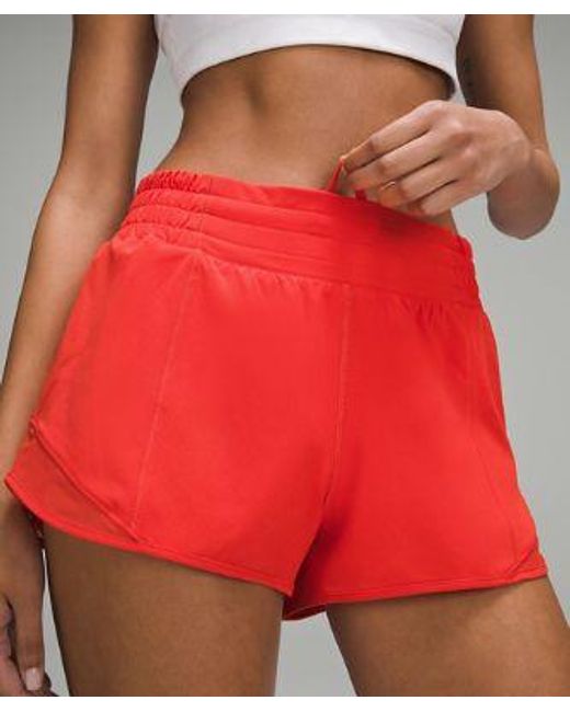 lululemon athletica Hotty Hot High-rise Lined Shorts - 2.5" - Color Red/bright Red - Size 10
