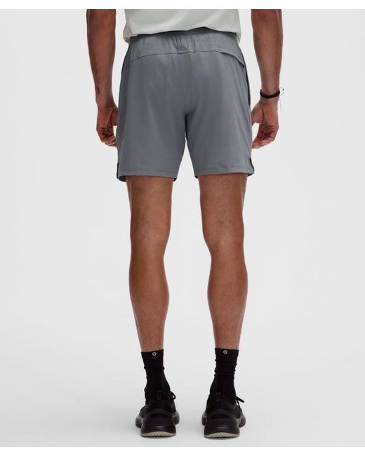lululemon athletica Blue License To Train Linerless Short 7" for men