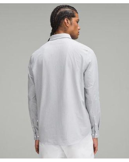 lululemon athletica Gray New Venture Classic-fit Long-sleeve Shirt