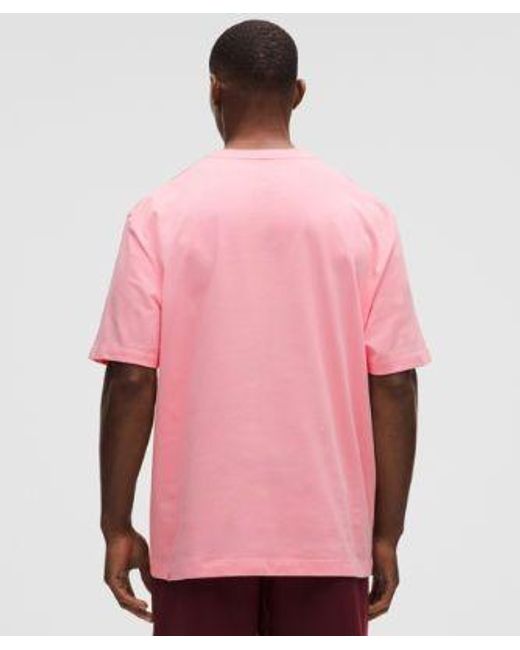 lululemon athletica Pink – Heavyweight Jersey T-Shirt – – Size Large for men