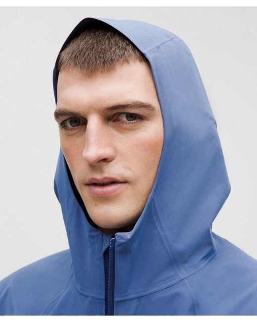 lululemon athletica Blue – Stretch Glyde Waterproof Jacket – – Size Large for men