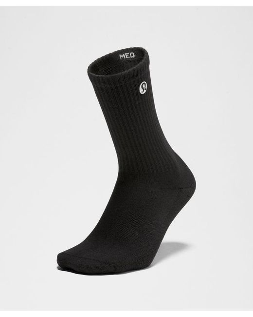 lululemon athletica Black Daily Essential Crew Socks
