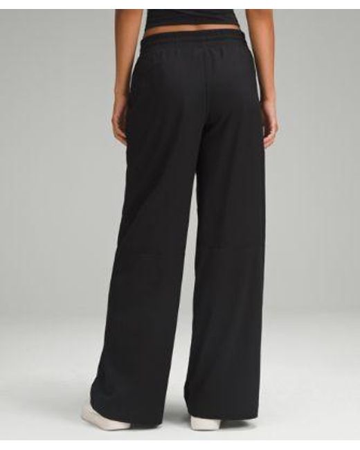 lululemon athletica Black Swift Mid-Rise Wide-Leg Pant