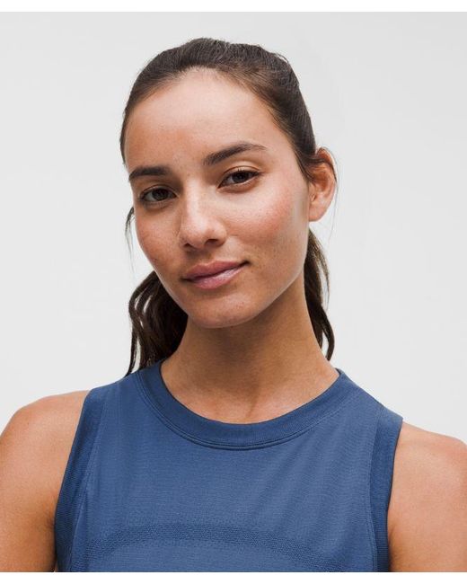 lululemon athletica Blue Swiftly Relaxed Tank Top