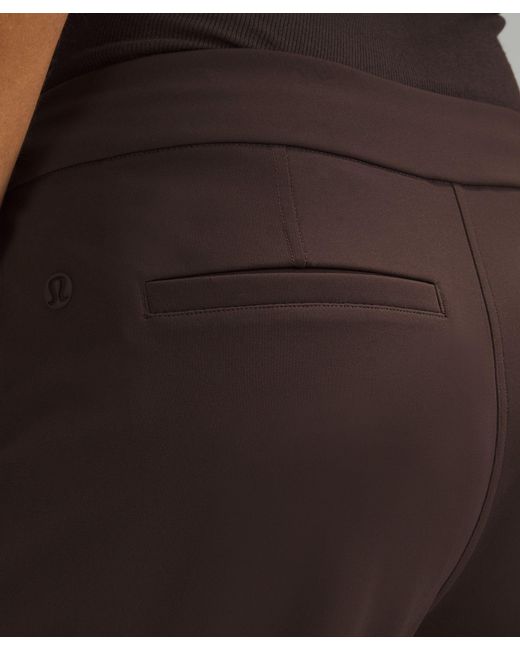 lululemon athletica Black Tapered-leg Mid-rise Pants 7/8 Length Luxtreme