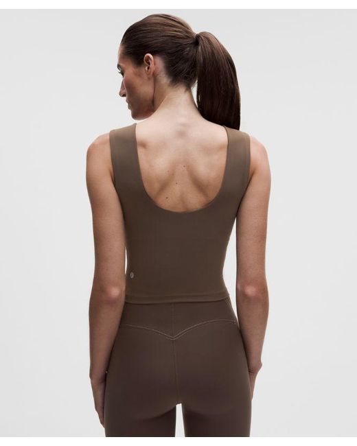 lululemon athletica Brown – Wunder Train Wide-Strap Tank Top Medium Support, B–D Cups – – Size 4