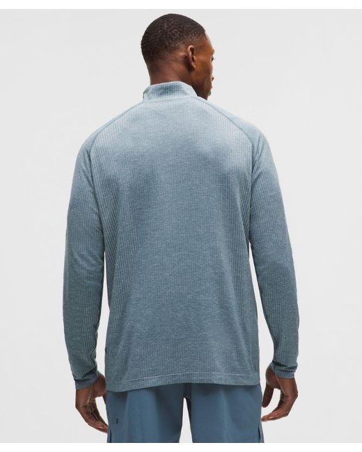 lululemon athletica Blue – Metal Vent Tech Half Zip Long-Sleeve Top – Color Pastel/ – Size Large for men